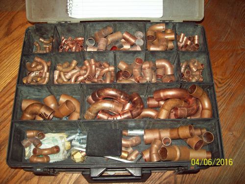 540 pc.hvac plumbing pipe fittings repair kit inc. 254 pcs. of misc nibco copper for sale