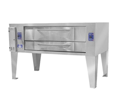 Bakers pride y-602bl gas double deck 60&#034;w x 36&#034;d pizza oven for sale