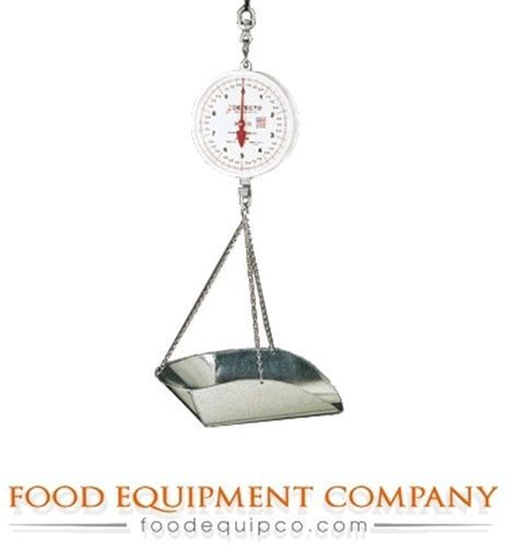 Detecto MCS-40DP Scale hanging galvanized scoop &amp; chains 40 lb. capacity 20...