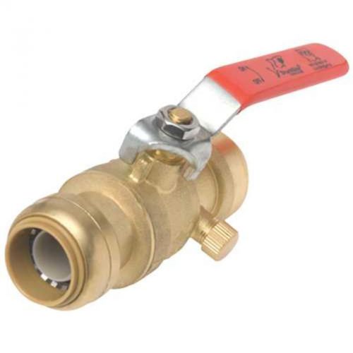 Sb Ball Valve W/Drain 1/2&#034; Lf Cash Acme Qestpex Fittings (Qicktite) 22304-0000LF