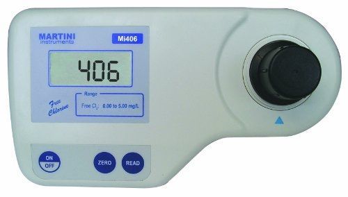 Milwaukee Mi406 Free Chlorine Colorimeter, 192mm Length x 104mm Width x 52mm