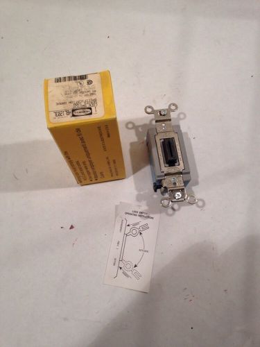 HUBBELL - HBL1203L - LOCK SWITCH - 3-WAY 15A - NIB