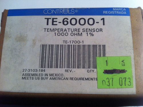 Johnson Controls TE-6000-1 Temperature Sensor