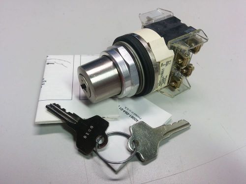 ALLEN BRADLEY 800T-J43KE7B CYLINDER LOCK SELECTOR SWITCH 3 POS MAINT SER T NNB