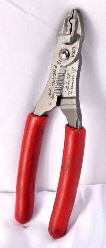 Snap-On Red Wire Stripper / Crimper / Cutter 7&#034; PWCS7CF