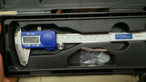 FOWLER 6&#034; / 150mm MACHINIST ELECTRONIC DIGITAL CALIPER w/ CASE