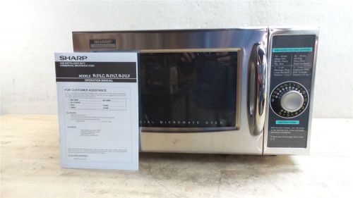 Sharp r21lcf 120v 1000 watt 0.95 cu ft cap ss professional microwave oven for sale