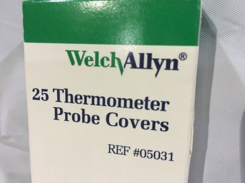 Welch allyn oral disposable thermometer probe covers 05031 qty 25 per box for sale