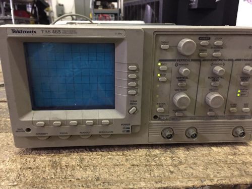 Tektronix TAS 465 Two Channel osclloscope 100 mhz