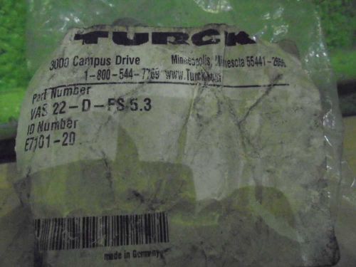 TURCK VAS 22-D-FS 5.3 *FACTORY SEAL*