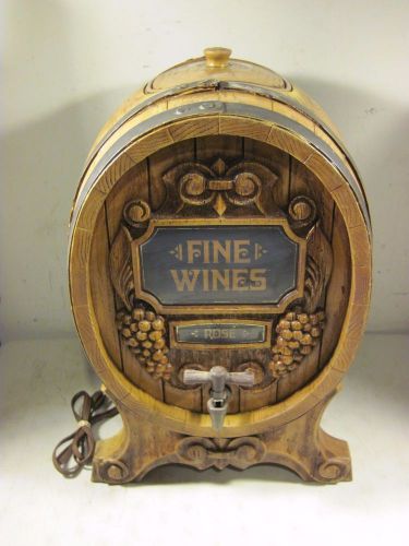 Vintage Thermoelectric Industries Fine Wines Rose Barrel Cooler Dispenser Large