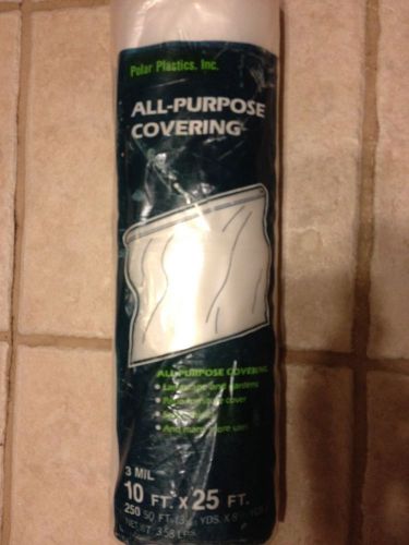 All Purpose Covering-10ft x 25ft(3mil)Clear-Polar Plastics