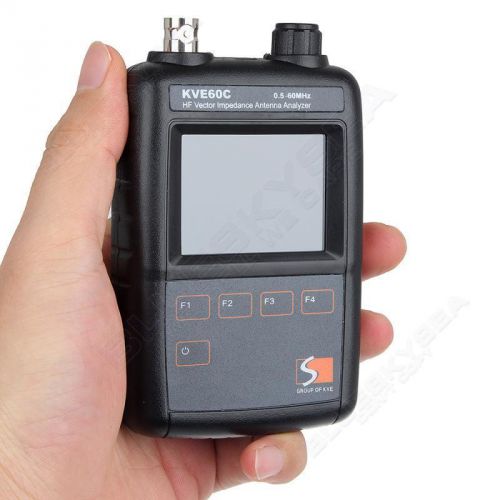 KVE60C 0.5-60MHz HF Vector Color Graphic Impedance Radios Antenna Analyzer Meter