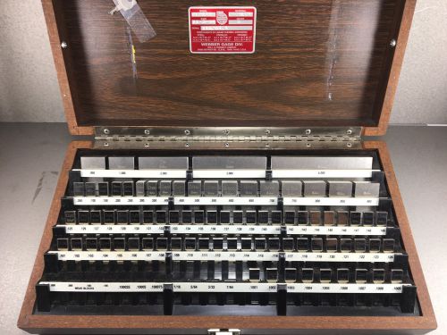 Starrett rc 81.a1 croblox rectangular gage block set .1001 - 4.000&#034; (81pcs) for sale