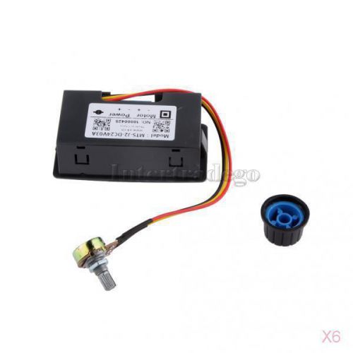 6x dc 6-30v 6v 12v 24v 5a pwm motor speed controller with digital display for sale