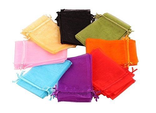 Edenkiss brand 4x6 inches mix color drawstring organza jewelry pouch bags (4 x 6 for sale