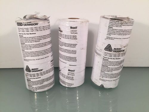 Lot of 48 Rolls White Avery Dennison Monarch 1100 Series Senso Labels (D-44)