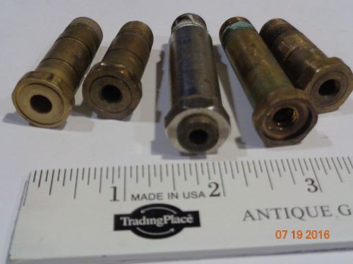 Five (5) used CO2 regulator valve connectors, to repair your regulators