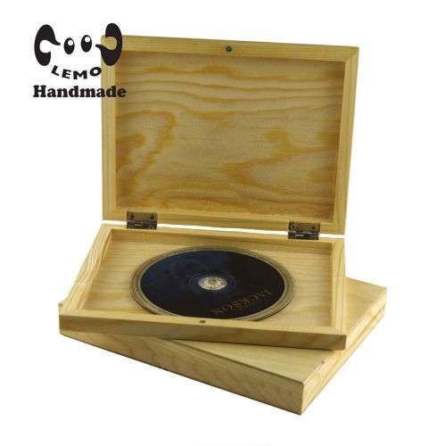 Lemo Handmade rectangle natural wood CD/DVD case,,keepsake box,wedding keepsake