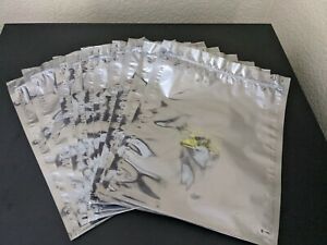 ESD Shielded Bags 8x10 (Inside Dimension) Anti-Static Zip Top 10 Count SCC 1000