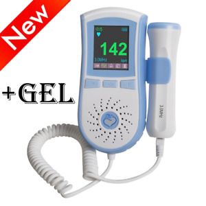 Handheld Color LCD 3MHz Probe Fetal Doppler Prenatal Heart Monitor Beat Rate