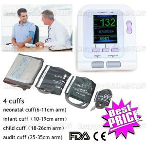 FDA Digital Blood Pressure Monitor with Adult BP cuff machine+,4cuffs,USA SHIP