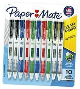 Clearpoint Mechanical Pencil, 0.7 mm, Assorted, Refillable, 10-pack paper