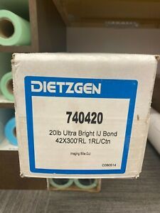 Ultra Bright IJ Bond Paper Roll 42 Inch