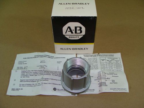 ALLEN BRADLEY AB 1232-N12 1-1/4&#034; NPT ALUMINUM CONDUIT HUB CONNECTOR O-RING SEAL