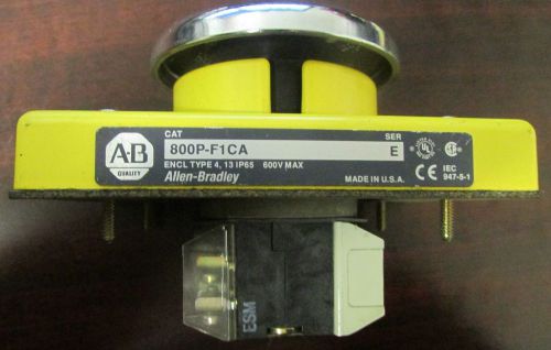 ALLEN BRADLEY Heavy Duty Palm Operated Push Button 800P F1CA