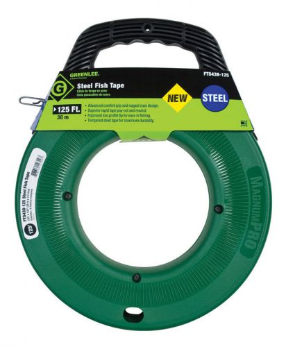 Greenlee fts438-125 magnumpro fisht tape, steel 125 x 1/8 for sale