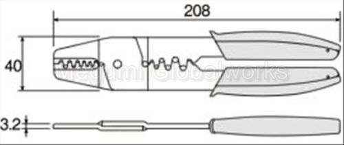 NEW HOZAN P-706 Open Barrel Crimper terminals contacts