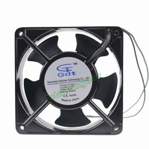 Lot 2pcs ac 110v 12cm 120mm x 120mm x 38mm metal industrial fan 12038 for sale