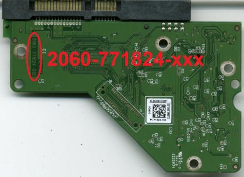 WD10EZEX-60ZF5A0 2061-771824-506 AF WD10EZEX 3.5&#039;&#039; SATA 771824 PCB BOARD +FW