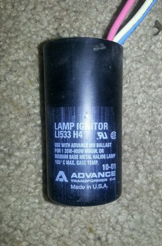 Advance li533 h4 lamp ignitor 35-400w for mh ballast &amp; metal halide lamp nwob for sale