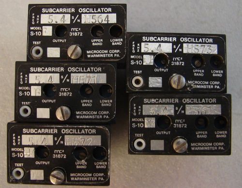 Microcom S-10 Frq 5.4 SUBCARRIER OSCILLATOR Lot 5 pcs