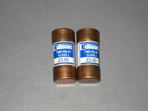 Lot of 2 Edison JDL-60 JDL60 Fuses Cross Reference Bussmann LPJ-60SP