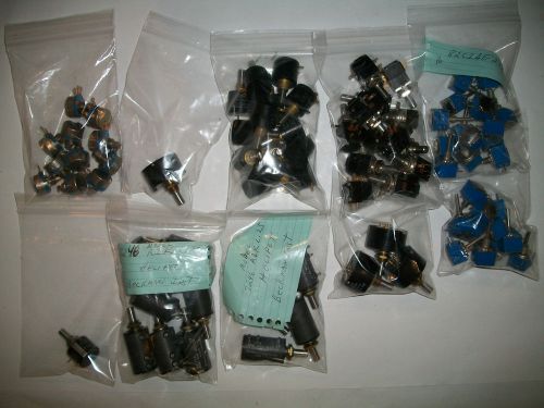 Lot 81 POTENTIOMETERS  loose stock Duncan, AB, Bourns, Clarostat &amp; Beckman NEW