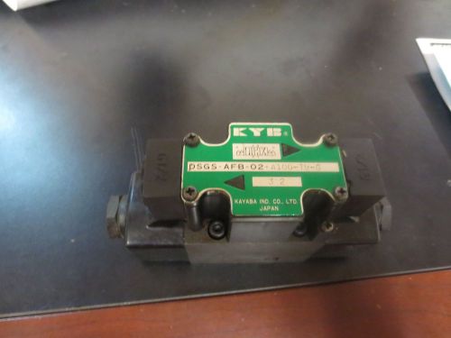 LEADWELL MCV-550S CNC KYB SOLENIOD VALVE DSGS-AFB-02-A100-TM-G COIL 100V 2AL