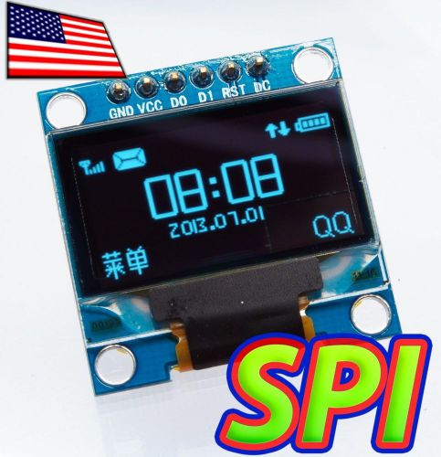 Blue 0.96 inch spi serial 128 x 64 oled display module for arduino for sale