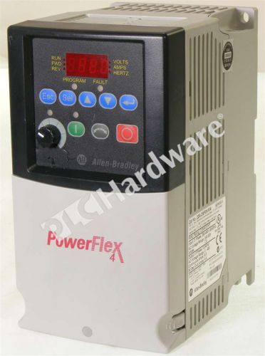 Allen bradley 22a-d6p0n104 /a powerflex 4 ac drive 3hp 6a 2.2kw frn 4.02 qty for sale