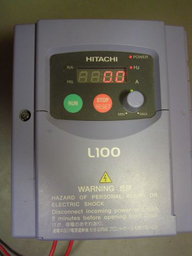 Hitachi L100-004HFU 3PH 380-460V/2A/0.5HP w/ line reactorHRL005H  VFD