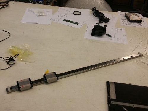 Nb linear guide slide actuator sebs20a 2 rail block roller 30&#034; rail for sale