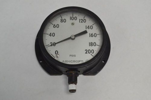 ASHCROFT PRESSURE 0-200PSI 4-1/2 IN 1/4 IN GAUGE B265865