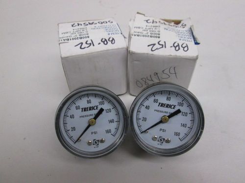 Lot 2 new trerice 800b 800b2001ba120 2in pressure gauge 1/8in npt d294404 for sale