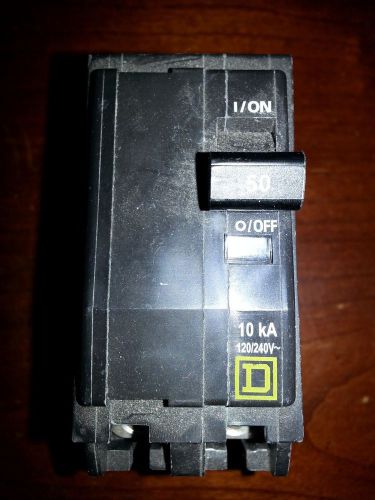 Square D 50 AMP 10 kA 120/240V 2 Pole Circuit Breaker Type QO