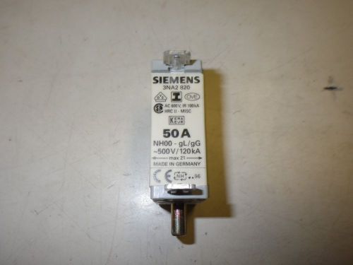 Siemens Fuse Link 3NA2 820 50A AC 600V