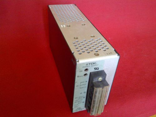 TDK POWER SUPPLY EAK12-8R3, OUTPUT 12VDC, 8.3A, INPUT 100/115VAC, 50/60HZ, USED