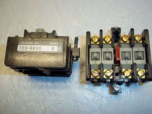 2 NEW ALLEN BRADLEY 700 NA40 TYPE N RELAY ADDER BLOCK NA 40