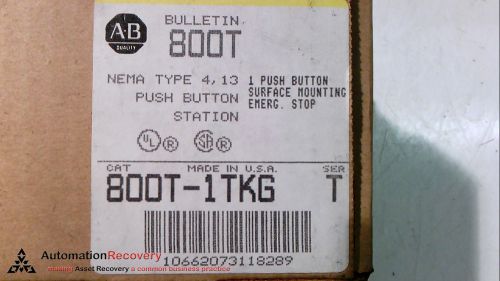 Allen bradley 800t-1tkg series t, push button surface mounting, new for sale